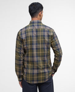 Barbour Men's Edgar Tailored Long-Sleeved Shirt | Olive