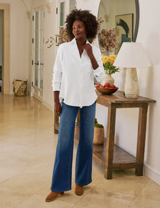 Frank & Eileen Galway 31" Full-Length Wide-Leg Jean | 1999 Wash
