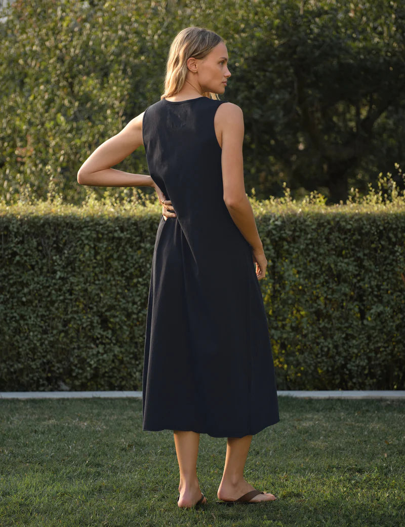 scoop neck maxi dress DYLAN SCOOP NECK MAXI DRESS, BRITISH ROYAL NAVY / S