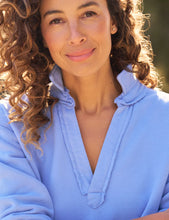 Load image into Gallery viewer, Frank &amp; Eileen Patrick Popover Henley Triple Fleece | Frost Blue