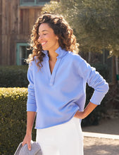 Load image into Gallery viewer, Frank &amp; Eileen Patrick Popover Henley Triple Fleece | Frost Blue