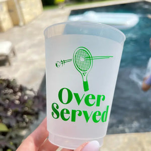 Over-Served Tennis Roadie Cups