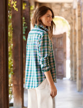 Load image into Gallery viewer, Frank &amp; Eileen | Eileen Relaxed Button Up Shirt | Green and Pink with Blue Plaid Flannel