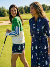 Load image into Gallery viewer, FINAL SALE Vilagallo Golf Print Shirt Dress