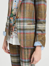 Load image into Gallery viewer, Vilagallo Brown Checked Jacket