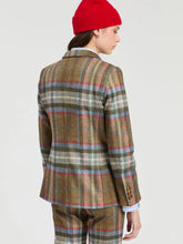 Load image into Gallery viewer, Vilagallo Brown Checked Jacket