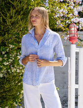 Load image into Gallery viewer, Frank &amp; Eileen | Eileen Relaxed Button-Up | Thin Blue Stripe | Italian Classic Linen