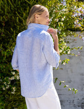 Load image into Gallery viewer, Frank &amp; Eileen | Eileen Relaxed Button-Up | Thin Blue Stripe | Italian Classic Linen