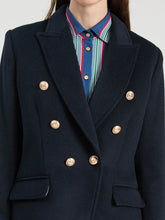 Load image into Gallery viewer, Vilagallo Double Breasted Navy Jacket