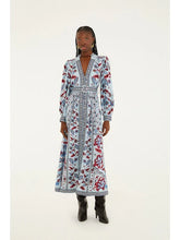 Load image into Gallery viewer, Farm Rio Marcelle Soft Blue Maxi Dress