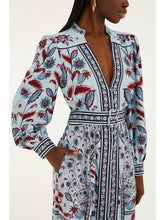 Load image into Gallery viewer, Farm Rio Marcelle Soft Blue Maxi Dress