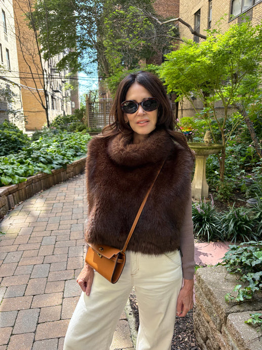 Jocelyn Sabrina Faux Mink Pullover Vest