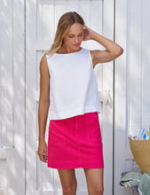 Load image into Gallery viewer, Frank &amp; Eileen Shelley Shell Tank Top | Famous Denim | White