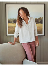 Load image into Gallery viewer, Frank &amp; Eileen Patrick Popover Henley | Vintage Jersey | Vintage White