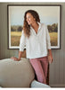 Frank & Eileen Patrick Popover Henley | Vintage Jersey | Vintage White