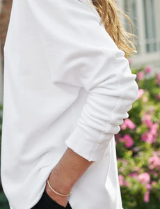 Frank & Eileen Effie Funnel Neck Capelet | White