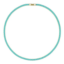 Load image into Gallery viewer, Turquoise Tennis Necklace