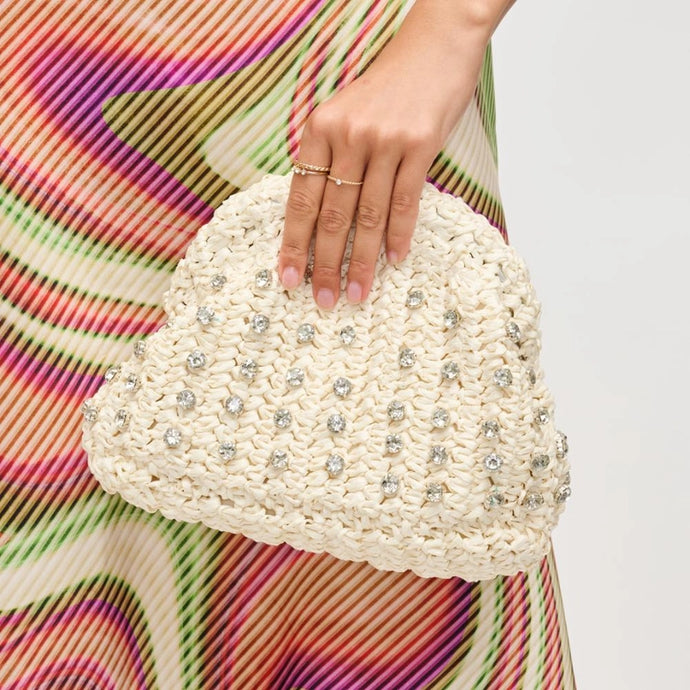 Gigi Gem Clutch | Natural