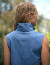 Load image into Gallery viewer, Frank &amp; Eileen Olivia Popover Tank | Vintage Stonewashed Denim