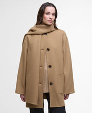 Load image into Gallery viewer, Women&#39;s Barbour Clementine Scarf Coat | Camel