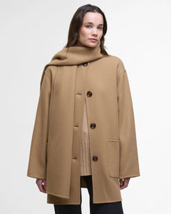 Women's Barbour Clementine Scarf Coat | Camel