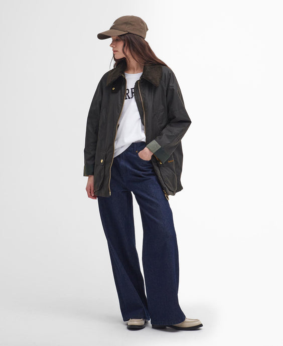 Barbour Women's Allerston Waxed Jacket | Olive