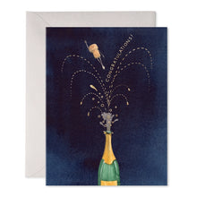 Load image into Gallery viewer, Popping Champagne Congratulations Card