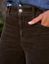 Load image into Gallery viewer, Frank &amp; Eileen Brennan Everyday Barrel Pant | Chocolate Italian Performance Corduroy