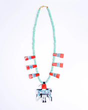 Load image into Gallery viewer, Gather Goods Thunderbird Inlay Turquoise Necklace