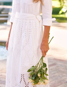 Frank & Eileen Grace Dress | Eyelet Midi Dress