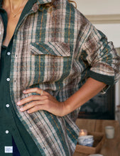 Load image into Gallery viewer, Frank &amp; Eileen McLoghlin Utility Shirt | Brown and Green with Sand Plaid