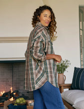 Load image into Gallery viewer, Frank &amp; Eileen McLoghlin Utility Shirt | Brown and Green with Sand Plaid
