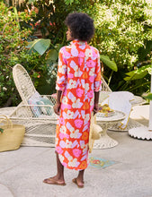 Load image into Gallery viewer, Frank &amp; Eileen Rory Maxi Shirtdress | Italian Classic Linen Orange &amp; Pink Floral