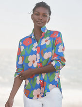 Load image into Gallery viewer, Frank &amp; Eileen | Eileen Relaxed Button-Up Shirt | Bright Blue Floral | Italian Classic Linen