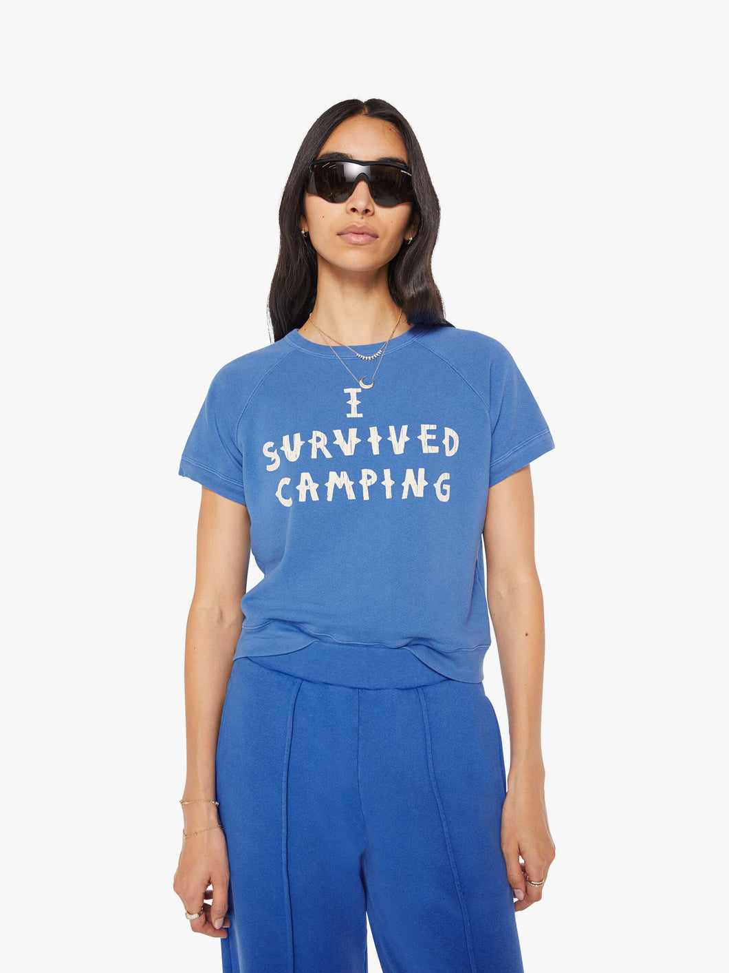 Mother Denim The Short Sleeve Concert Sweatshirt | I Survived Camping