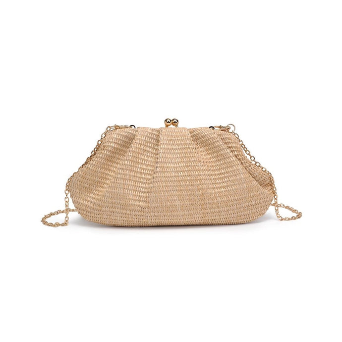 Chiquita Banana Straw Clutch | Natural