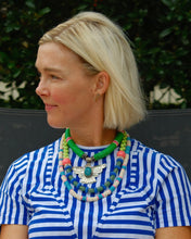 Load image into Gallery viewer, Gather Goods Shell Heishi and Turquoise Necklace