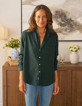 Load image into Gallery viewer, FINAL SALE Frank &amp; Eileen | Eileen Relaxed Button-Up Shirt Green Flannel Italian Cashmere Touch