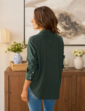 Load image into Gallery viewer, FINAL SALE Frank &amp; Eileen | Eileen Relaxed Button-Up Shirt Green Flannel Italian Cashmere Touch