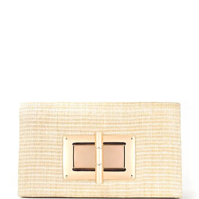 Straw Lillian Clutch
