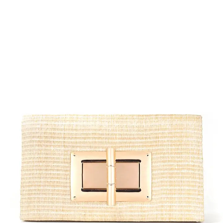 Straw Lillian Clutch