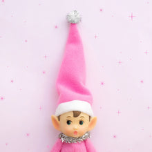 Load image into Gallery viewer, Vintage Tinsel Elf Ornament | Pink