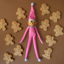 Load image into Gallery viewer, Vintage Tinsel Elf Ornament | Pink