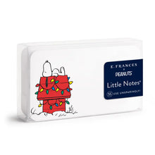 Load image into Gallery viewer, E Frances X Peanuts Snoopy Holiday Dog House Little Notes