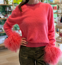 Load image into Gallery viewer, Lisa Maree Sunrise Removable Wool Cuff Cashmere Sweater | Pink
