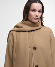 Load image into Gallery viewer, Women&#39;s Barbour Clementine Scarf Coat | Camel