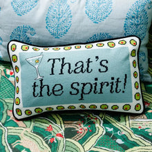 Load image into Gallery viewer, Furbish Studio That's The Spirit Needlepoint Pillow