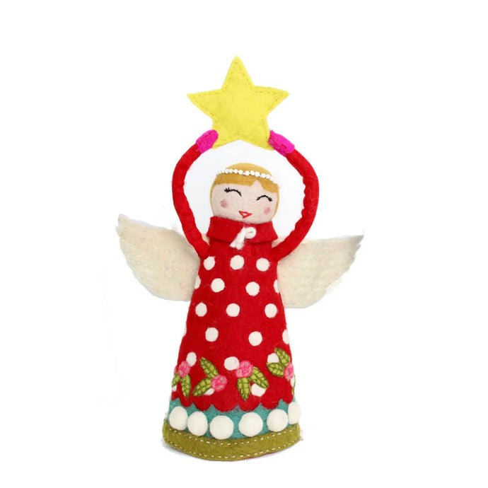 Joy Angel Tree Topper OR Mantle Decor