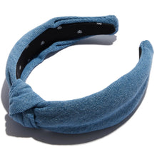 Load image into Gallery viewer, Lele Sadoughi Light Denim Knotted Headband