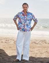 Load image into Gallery viewer, Frank &amp; Eileen Relaxed | Eileen Button-Up Shirt | Blue &amp; Red Floral Liberty London Fabric